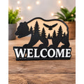 Bear Welcome Wall Art – 3D Printed Forest & Wildlife Home Decor Sign