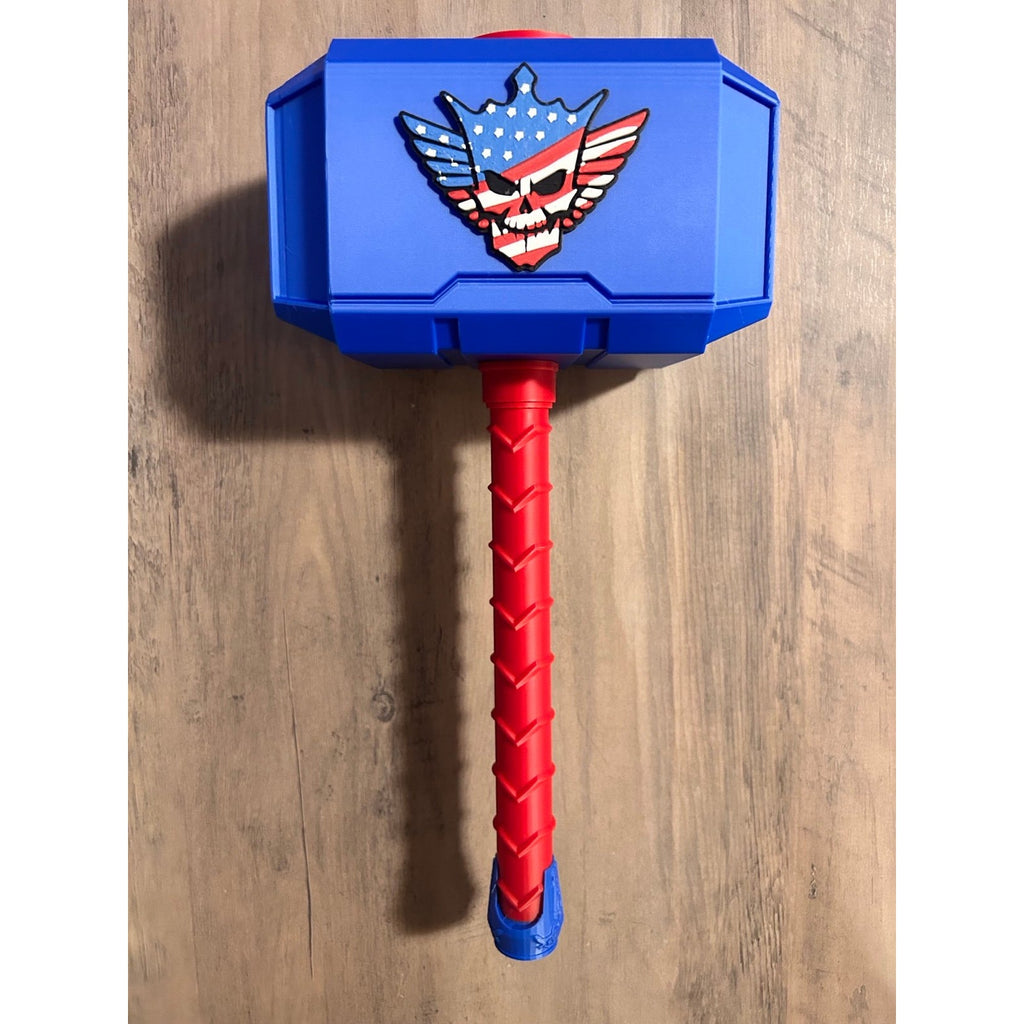 Cody Rhodes WWE inspired Thor hammer and rock stand!