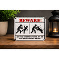 Funny Dog Warning sign / wall art