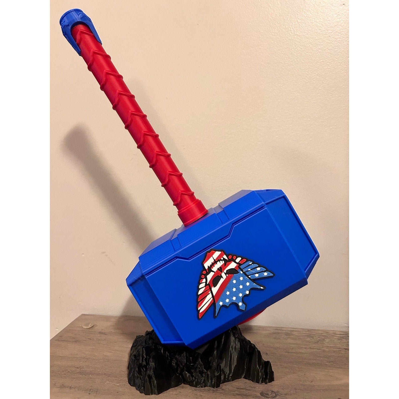 Cody Rhodes WWE inspired Thor hammer and rock stand!