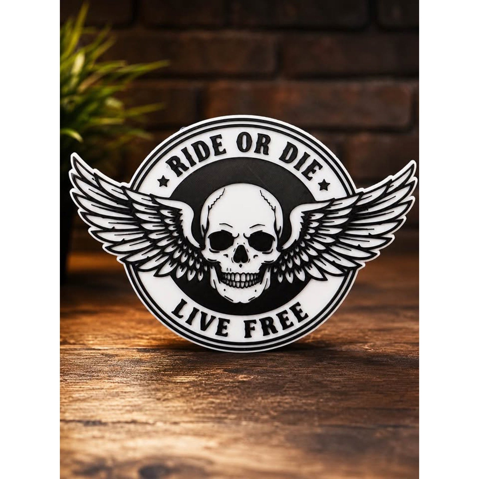 Ride or Die - Live Free! Wall Art / Sign