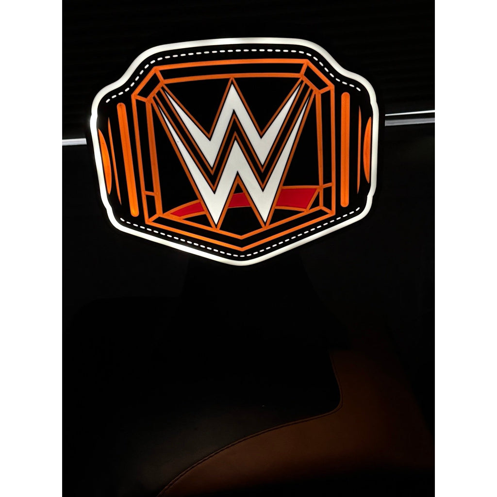 WWE LED light box!    Come with a stand for your desk or shelf!